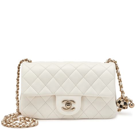 white chanel mini|chanel mini flap bag price.